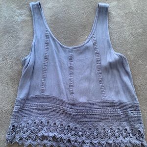 Lace crop tank